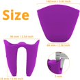 thumbnail image 2 of Manoplas de silicona para horno, agarraderas protectoras para los dedos para cocinar, hornear, barbacoas, guantes resistentes al calor (morado), 2 of 5