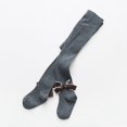 thumbnail image 2 of Toddler Girls Solid Color Bowknot Dance Pantyhose Princess Socks Boneless Stockings, 2 of 5