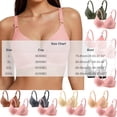 thumbnail image 2 of Ohufall 2PC Bras for Women Fashion Sports Stretchy Soft Bra Adjustable Straps Push Up Bralette,80BC-95BC, 2 of 8