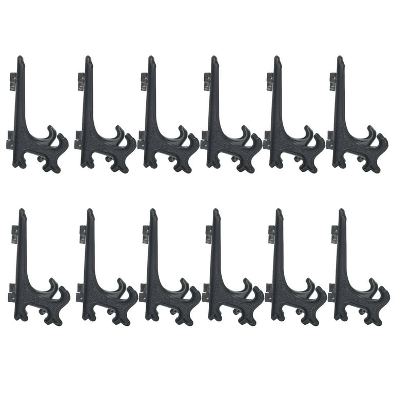 Brookside 48 Pieces Easel Stands 3 Inch Plastic Plate Stand Holder Display Picture  Easel Stand for Display Picture Frame (Black) @ Best Price Online