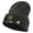 Dk Grey, variant on Star US Army Embroidered 12 Inch Long Knitted Beanie - Black OSFM