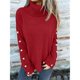 thumbnail image 4 of Suéter Holgado de Punto para Mujer, de Cuello Alto, Larga y Cuello Vuelto, de Invierno Vino Tinto XL, 4 of 8