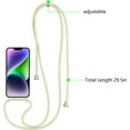 thumbnail image 2 of Crossbody Case for iPhone 13/iPhone 14 with Card Holder,Shockproof Liquid Silicone Case with Adjustable Rope Lanyard Strap for iPhone 13/14 6.1 inch,Beige, 2 of 10