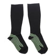thumbnail image 1 of 1 par de calcetines deportivos de compresión para aliviar la fatiga y promover la circulación, calcetines transpirables de tubo para pantorrilla para hombres y mujeres al aire libre L, 1 of 5