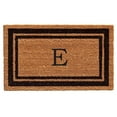 thumbnail image 2 of Calloway Mills 152961830E 18 x 30 in. Black Border Monogram Rectangular Doormat, Natural - Letter E, 2 of 4
