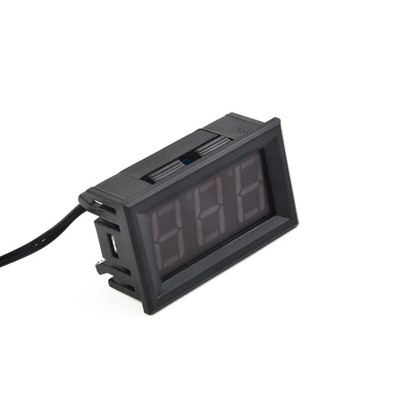 Digital 12V Led Temperature Monitoring Thermometer Meter W/ Temp Probe Red YIWEI