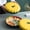 Yellow, variant on Fall Pumpkin Candy Tray with Lid, 11" Plastic Divided Compartment Snack Bowls, Thanksgiving Pumpkin Snackle Box Container Halloween New Year's Decorations Organizer Versatile Snack Storage