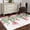 Red Pink, variant on Area Rug for Living Room, Valentine's Day Non-Slip Indoor Large Carpet for Bedroom/Dining Room, Pink Red Roses Love Heart Eucalyptus Leaves Washable Low-Profile Floor Mat Runner Rugs - 3 x 5 Ft