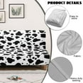 thumbnail image 4 of Xoenoiee Cow Pattern Futon Cover Stretch Sofa Bed Slipcovers Full Twin Queen Size Armless Couch Loveseat Protector Covers with Elastic Bottom for Living Room Bedroom Furniture, 4 of 7