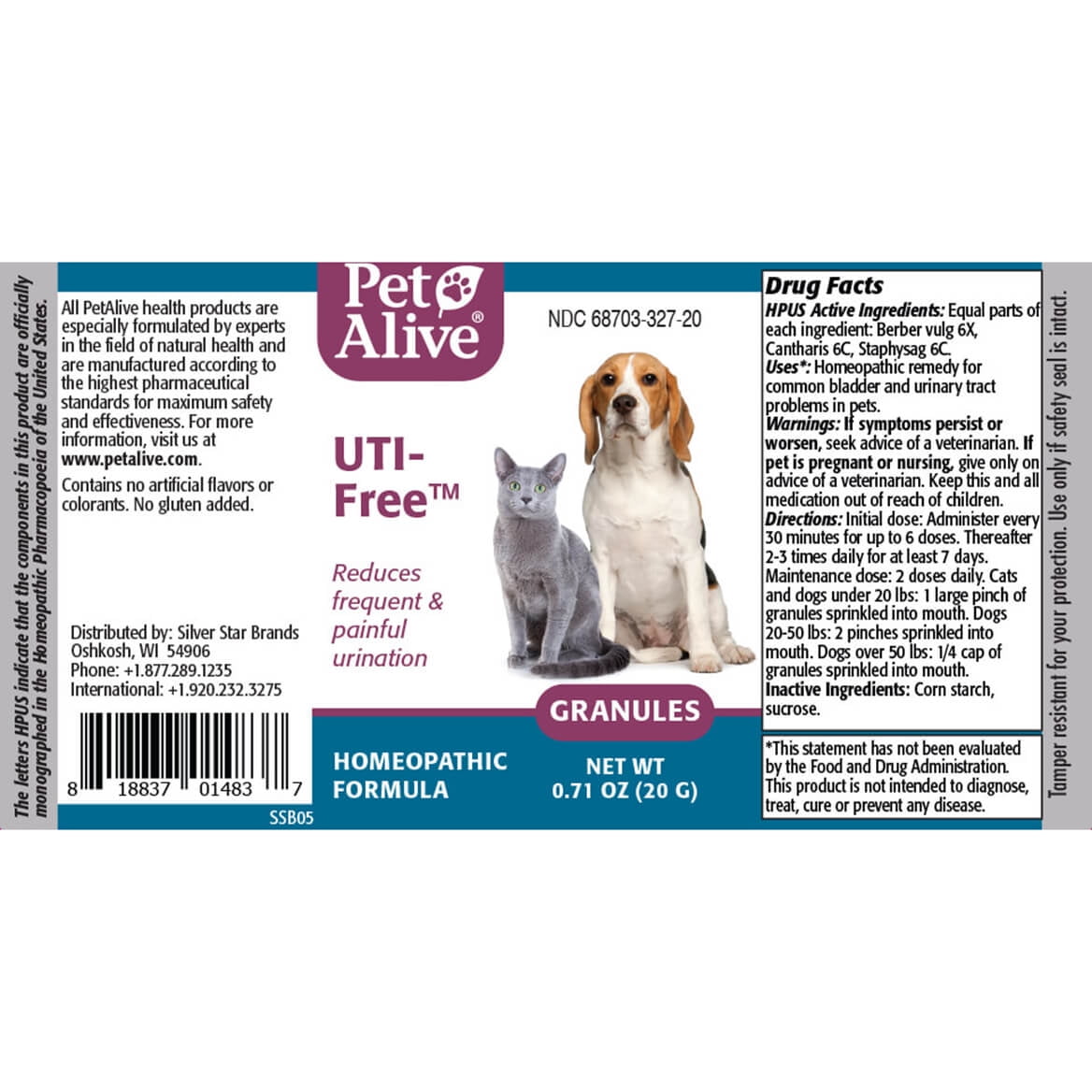 PetAlive UTI-Free 2 Pack