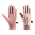 thumbnail image 1 of Transemion Non-displacement Cycling Gloves Warm And Waterproof Suitable For Winter Outdoor Activities pink, 1 of 6