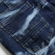 thumbnail image 5 of Jeans ajustados de moda con decoración de cremallera multibolsillo de alta gama para hombres Pompotops oipoqjl24080, 5 of 8
