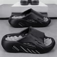 thumbnail image 3 of Otqutp Mens Sport Sandals Closed Toe Cutout Design Slip-On Shoes Casual Summer Lightweight Pool Shower Beach Slippers, 3 of 4
