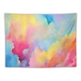thumbnail image 5 of GOSMITH Colorful Rainbow Paint Art Tapestry, Oil Painting Watercolor Pattern Wall Hangings Tapestry for Bedroom Living Room Office Dorm Man Cave Background 40x30 Inch, 5 of 7