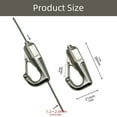 thumbnail image 5 of Pack of 10 Stainless Steel Picture Hooks Heavy Duty Metal Art Gallery Hangers, 5 of 9