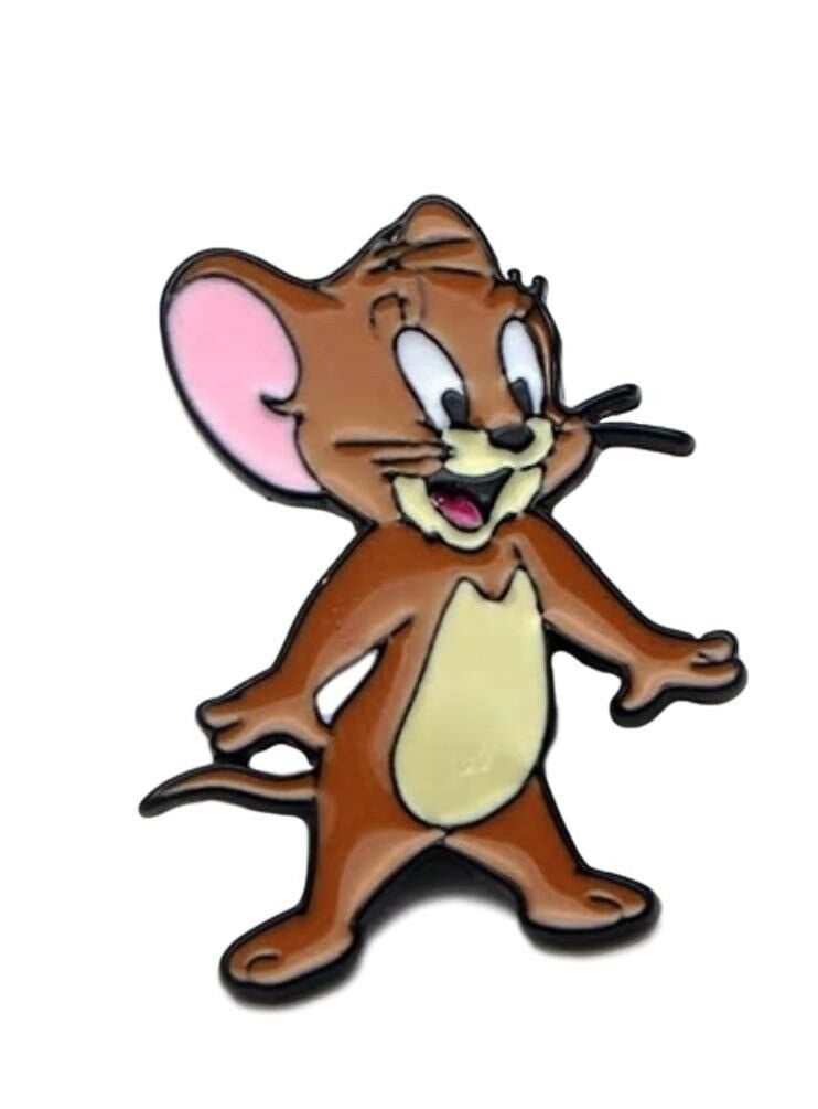 Tom and Jerry Cartoon Jerry Character Enamel Metal Logo Pin 