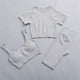 thumbnail image 2 of Gibobby Conjunto de pantalones de yoga Conjunto de 3 piezas de yoga Moda Sexy Correr al libre Ropa deportiva desnuda Ropa deportiva de secado rápido ajustada(Gris,M), 2 of 4