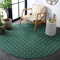 thumbnail image 3 of Safavieh Terrace Kelleh Geometric Indoor/Outdoor Area Rug, Dark Green/Light Green, 6'7" x 6'7" Round, 3 of 14