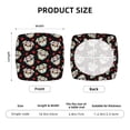 thumbnail image 6 of Lsque colorful Skull dog flower Printed Square Couch Cushion Covers, Floral Sofa Cushion Covers Replacement, Stretch Couch Covers for Couch-16.9in, 6 of 9