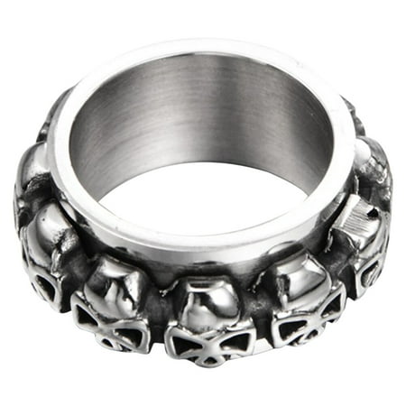 

1Pc Skull Ring Retro Jewelry Accessories Ring for Halloween Festival