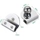 thumbnail image 2 of Juego de 4 manijas para puertas de vidrio, sin perforaciones, para vitrinas de vidrio de 5 a 8 mm, 2 of 5