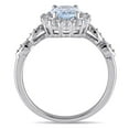 thumbnail image 4 of Everly Women's Aquamarine and Topaz 14k White Gold Ring, 4 of 8