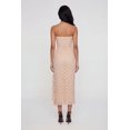 thumbnail image 3 of Women's Ruffle Trim Side Slit Lace Overlay Midi Dress, 3 of 3