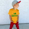 thumbnail image 5 of XIMIN Kids' St. Patrick's Day Soft Short-Sleeve Crew Neck T-Shirt - Distressed Green "I Love Shenanigans" Graphic, Festive Irish Top for Boys & Girls, 5 of 7