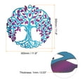 thumbnail image 2 of Uxcell Metal Tree Wall Decor, Tree of Life Wall Sculpture Ornament Hanging Wall Decoration, Purple Blue, 2 of 6