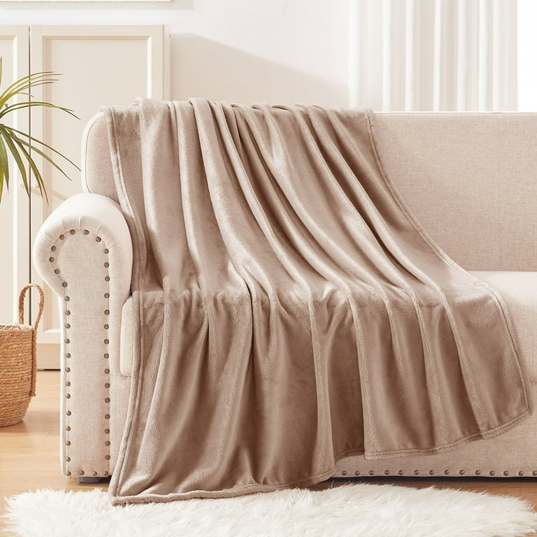 Exclusivo Mezcla Fleece Throw Blanket for Couch Sofa Bed Plush Soft Blankets and Throws Lightweight and Cozy 50