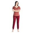 thumbnail image 2 of George Women's V-Neckline Sleep Tee, 2 of 6
