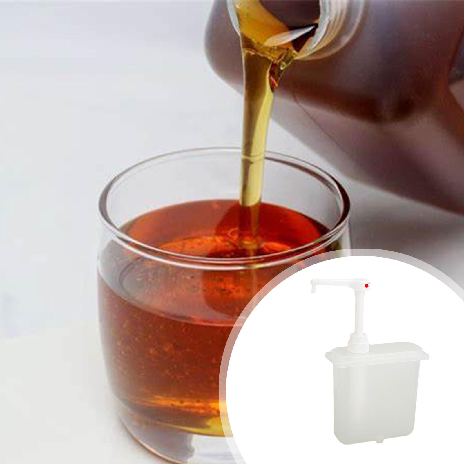 Baoblaze Condiment Pump Sauces Pump Bottles Salad Syrup Bottle for Kitchen Restaurant 1L
