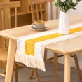 thumbnail image 2 of CSChome Table Runner Table Runner Farmhouse Table Runner Short Tassels Super Soft Wear Resistant Long Washable Dinning Table Cover Tablecloth Tablecloth, 2 of 6