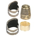 thumbnail image 2 of ACOUTO Fingertip Thimble, Sewing Thimble Set, Small 4pcs Beautiful For Needlework Fingers, 2 of 8