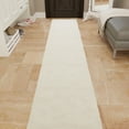 thumbnail image 2 of Ottomanson Aisle Runner Rug 1'11" x 39' – Non-Slip Plush Extra Long Indoor Runner, White, 2 of 9
