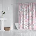 thumbnail image 2 of Pioneer Flower Floral Print Pattern Shower Curtain 72"x84", Bathroom Decorative Shower Curtain Set with 12 Hooks, Waterproof Washable, 2 of 6