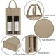 thumbnail image 3 of Bolsa de regalo para botella de vino Shintop Double con ventana de fieltro, color beige, 3 of 7