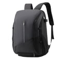 thumbnail image 3 of Mochila de baloncesto, bolsa de fitness portátil, mochila informal para el día a día con compartimentos para zapatos. Negro, 3 of 8