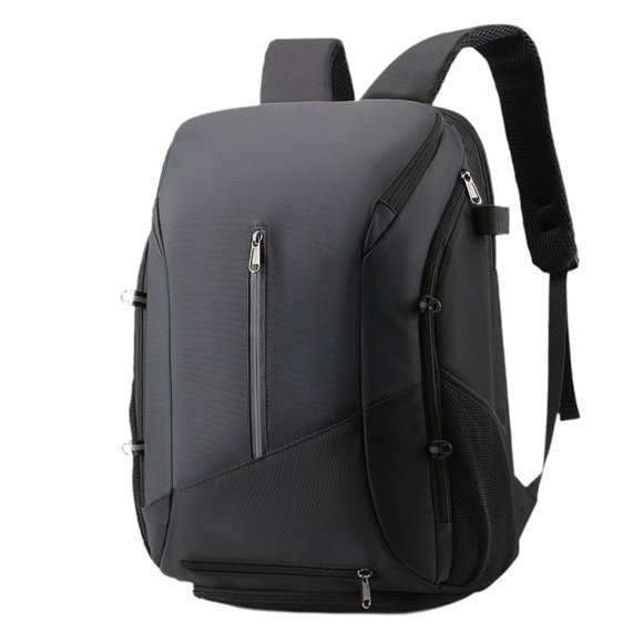 pitrice Basketball Backpack Fitness Bag Practical Portable Sports Black White Capacity Bag Large Black 32x27x47cm