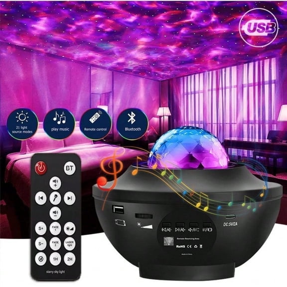 Star Projector, Galaxy Projector For Bedroom, LED Night Light Projector With Bluetooth Speaker, Timer, Remote Control, Gifts For Kids, Adults, Christmas, Birthday