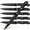 Black Knife Set for 6, variant on MYVIT Steak Knives Set 6 Piece Serrated Meat Cutting Dinner Knife Dishwasher Safe Stainless Steel Black Kitchen Knife Cooking Tool