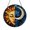 Acrylic 3.5 Inch, variant on Cosmic Sun Moon Balance Scene Stained Glass Style Suncatcher – Artistic Art