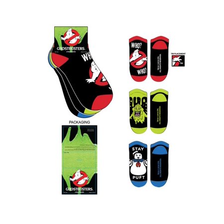 

Ghostbusters Adult Unisex Character and Logo 3-Pack Ankle Socks Multicolor