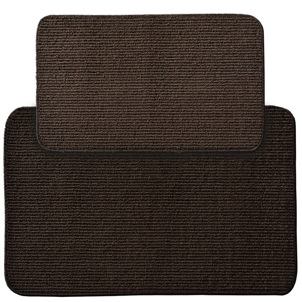 Garland Rug Berber Rib 2pc Kitchen Rug Set 18 in. x30 in. mat & 24 in