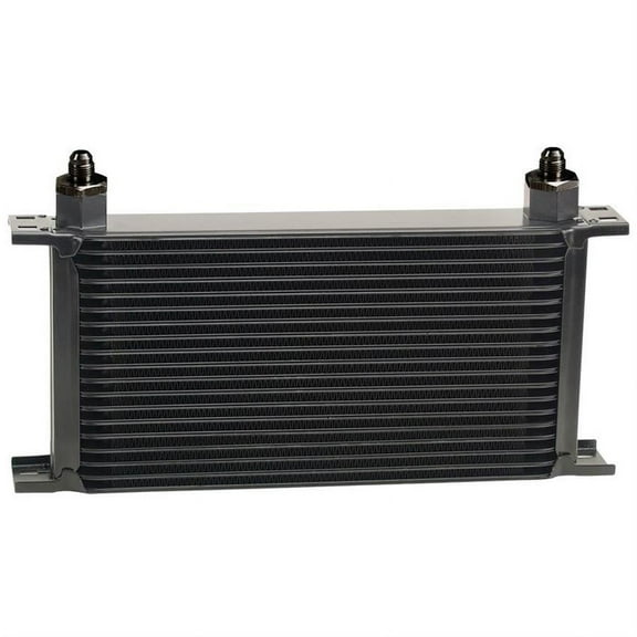 Derale 51986 Stack Plate Cooler, 19 Row, -6AN, 90 Degree Swivel