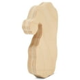 thumbnail image 3 of Chunky Santa Cutout 4-inch, Pack of 50 Wooden Shapes for Crafts, Christmas Home Decor & Tiered Tray Decoration, by Woodpeckers, 3 of 8