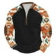 thumbnail image 2 of Blusas y camisas de manga larga con cuello redondo para hombre Sudadera con puños en los hombros estampada para hombre Blusa de poliéster de manga larga con cuello redondo para hombre, 2 of 3