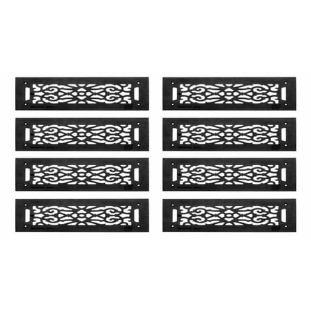 

8 Heat Air Grille Cast Victorian Overall 5 1/2 x 16 | Renovator s Supply