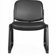 thumbnail image 7 of Lorell LLR84597 Deluxe Leather Armless Guest Chair with Plywood & Leather Seat, 7 of 7