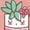 DESERT PINK, variant on Instant Message - Kawaii Plants Fitted Short Sleeve Graphic T-Shirt